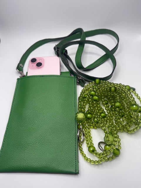 Ivy Phone Pocket - Leather Crossbody Pouch