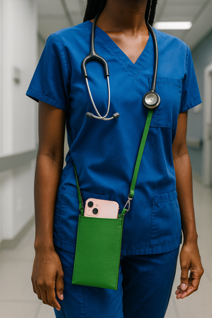 Ivy Phone Pocket - Leather Crossbody Pouch